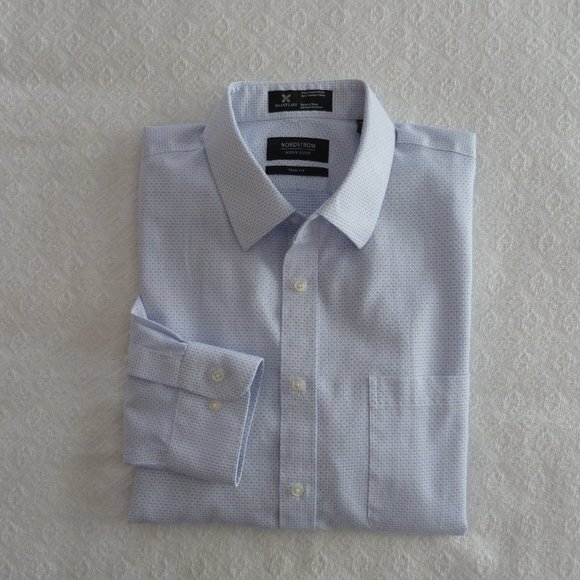 Nordstrom Trim Fit Dress Shirt As New - Picture 1 of 9